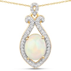 Collar en plata con Ópalo de Welo