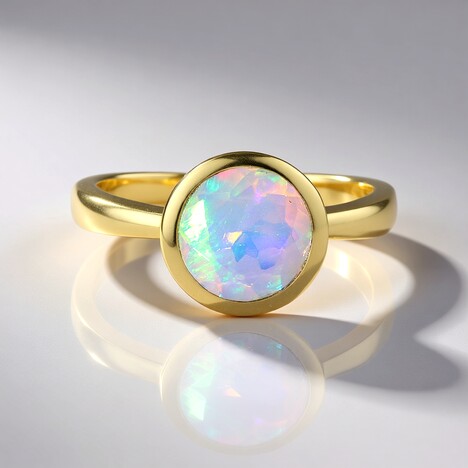 Bague en or et Opale Welo (de Melo Gold)