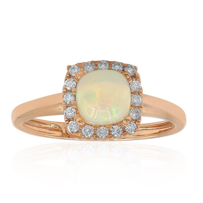 Anello in oro con Opale di Welo AAA