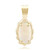 9K Brazilian White Opal Gold Pendant