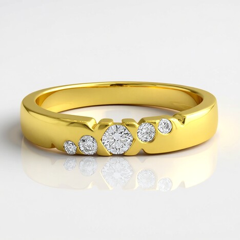 Anello in oro con Diamante SI1 (G) (Annette)