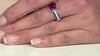 Anillo en plata con Rubí de Madagascar (de Melo Essence)