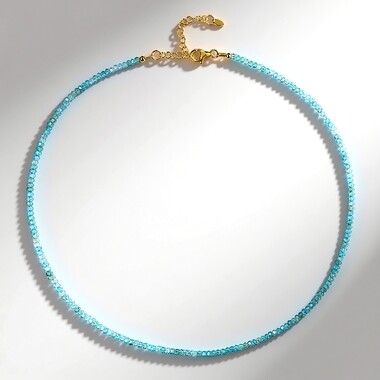 Collar en plata con Apatita azul