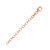 Silber-Kettenverlängerung - 0,95 g - 6 cm - rosévergoldet