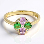 Bague en or et Saphir parme (CIRARI)