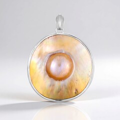 Ciondolo in argento con Perla Mabe (Bali Barong)