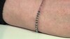 Brazalete en plata con Hematita dorada