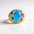 Anello in argento con Opale Paraiba (Gems en Vogue)