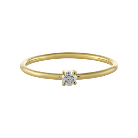 SI1 (H) Brillant-Goldring- 750er Gelbgold