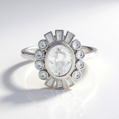 Anello in argento con Zircone (Adela Silber)