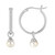 Boucles d'oreilles en argent et Perle de culture d'eau douce