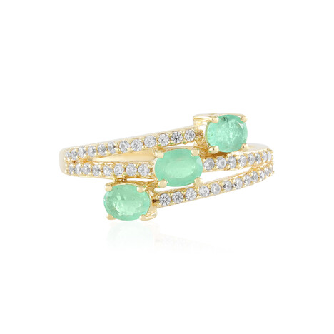 Russischer Smaragd-Silberring