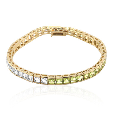 Edelstein-Silberarmband