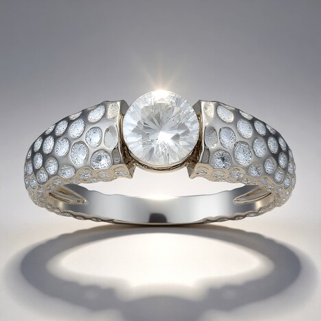 Anello in argento con Zircone