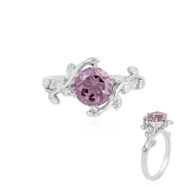 Lavendel-Amethyst-Silberring