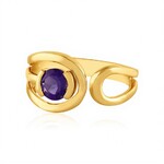 Siberian Amethyst Silver Ring (de Melo Essence)