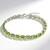 Bracciale in argento con Peridoto della Birmania