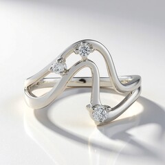 Anello in argento con Diamante I2 (H) (de Melo Essence)