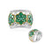 Zambian Emerald Silver Ring (Gems en Vogue)