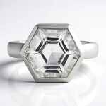 Anello in argento con Quarzo Bianco (MONOSONO COLLECTION)