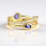 Anello in argento con Tanzanite