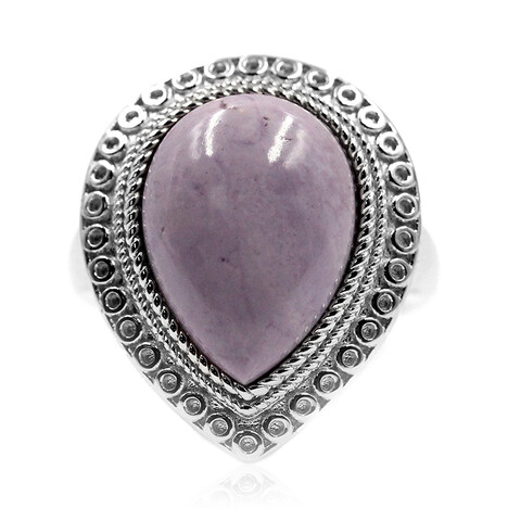 Fluorit-Opal-Silberring