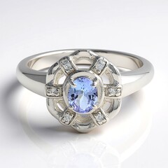 Anello in argento con Tanzanite (non riscaldata)