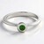 Anello in argento con Diopside Russo