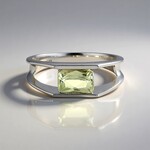 Anello in argento con Kunzite Canarino