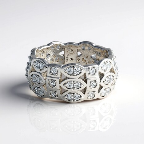 Anello in argento con Zircone