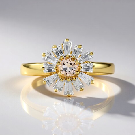 Anello in argento con Morganite del Madagascar