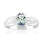 Green Tanzanite Silver Ring
