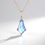 Collana in argento con Labradorite Blu Maniry (KM by Juwelo)