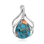 Edelstein-Silberanhänger