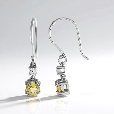 Orecchini in argento con Berillo Giallo