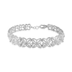 Zilveren armband met zirkonen
