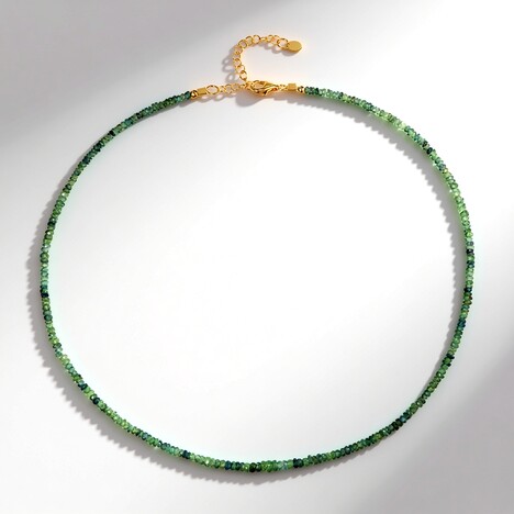 Collana in argento con Zaffiro Verde