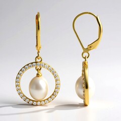 Orecchini in argento con Perla d'Acqua Dolce Bianca