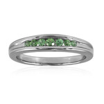 Bague en argent et Grenat Tsavorite du Kenya
