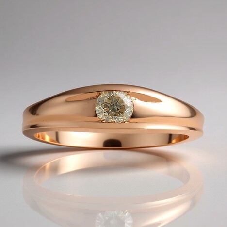 Anello in oro con Diamante Rose de France VS1 di Argyle (Annette)