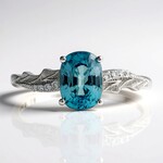 Gouden ring met een Ratanakiri zirkoon (CIRARI)