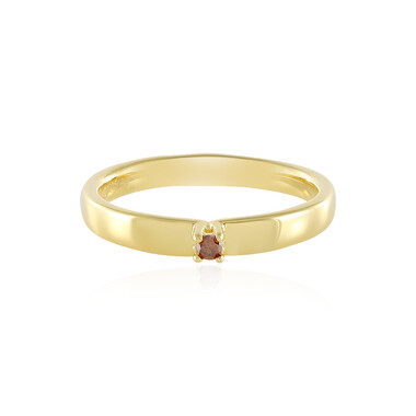 Anillo en plata con Diamante rojo I2