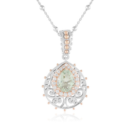 Collier en argent et Améthyste verte (Dallas Prince Designs)