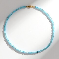 Collana in argento con Topazio Blu Cielo