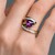 Zambian Amethyst Silver Ring
