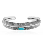 Zilveren armband met een Blauwe Kingman Mohave Turkoois (Jones Lee)