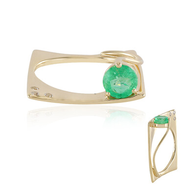 Bague en or et Emeraude de Russie (de Melo)