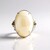 Anello in argento con Perla Mabe Bianca (Gems en Vogue)