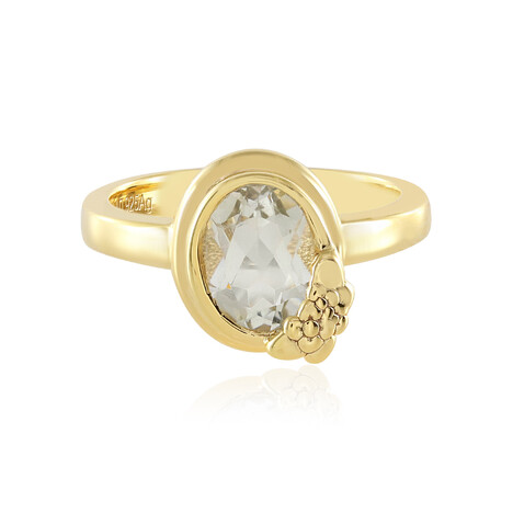 Anillo en plata con Amatista verde