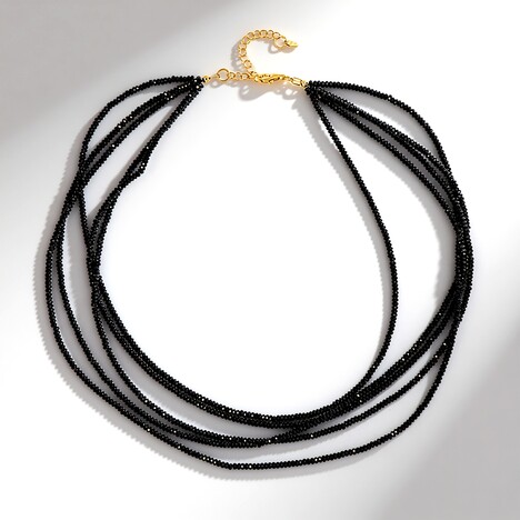 Collana in argento con Spinello Nero